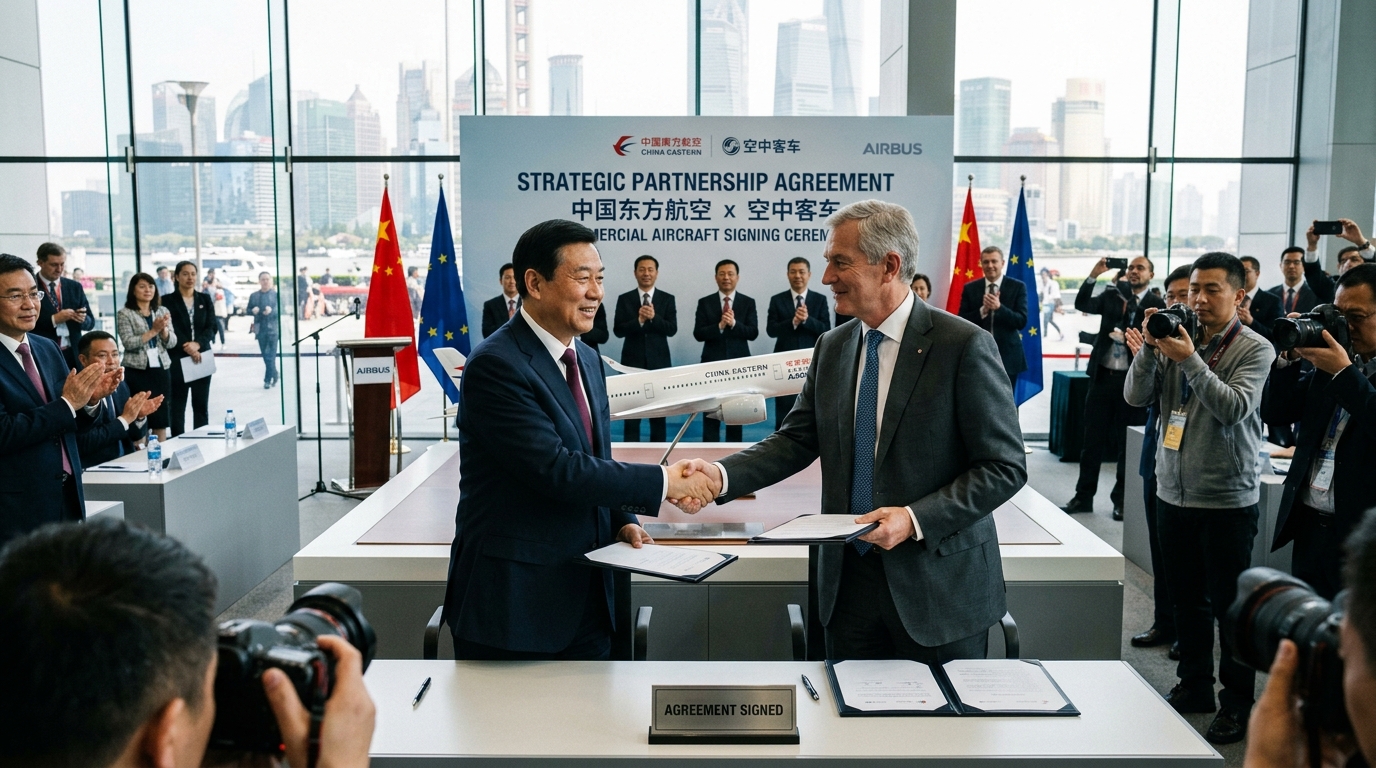 Accord commercial autour d'une commande d'avions