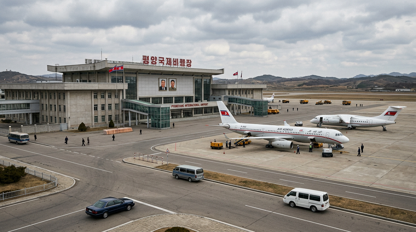 aéroport Pyongyang reprise vols internationaux