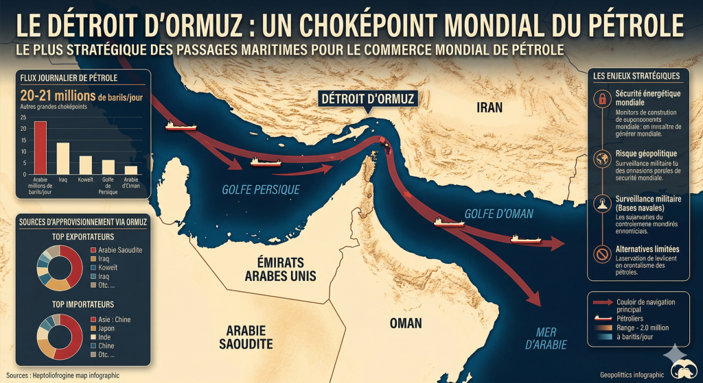 détroit d'Ormuz route pétrole mondiale