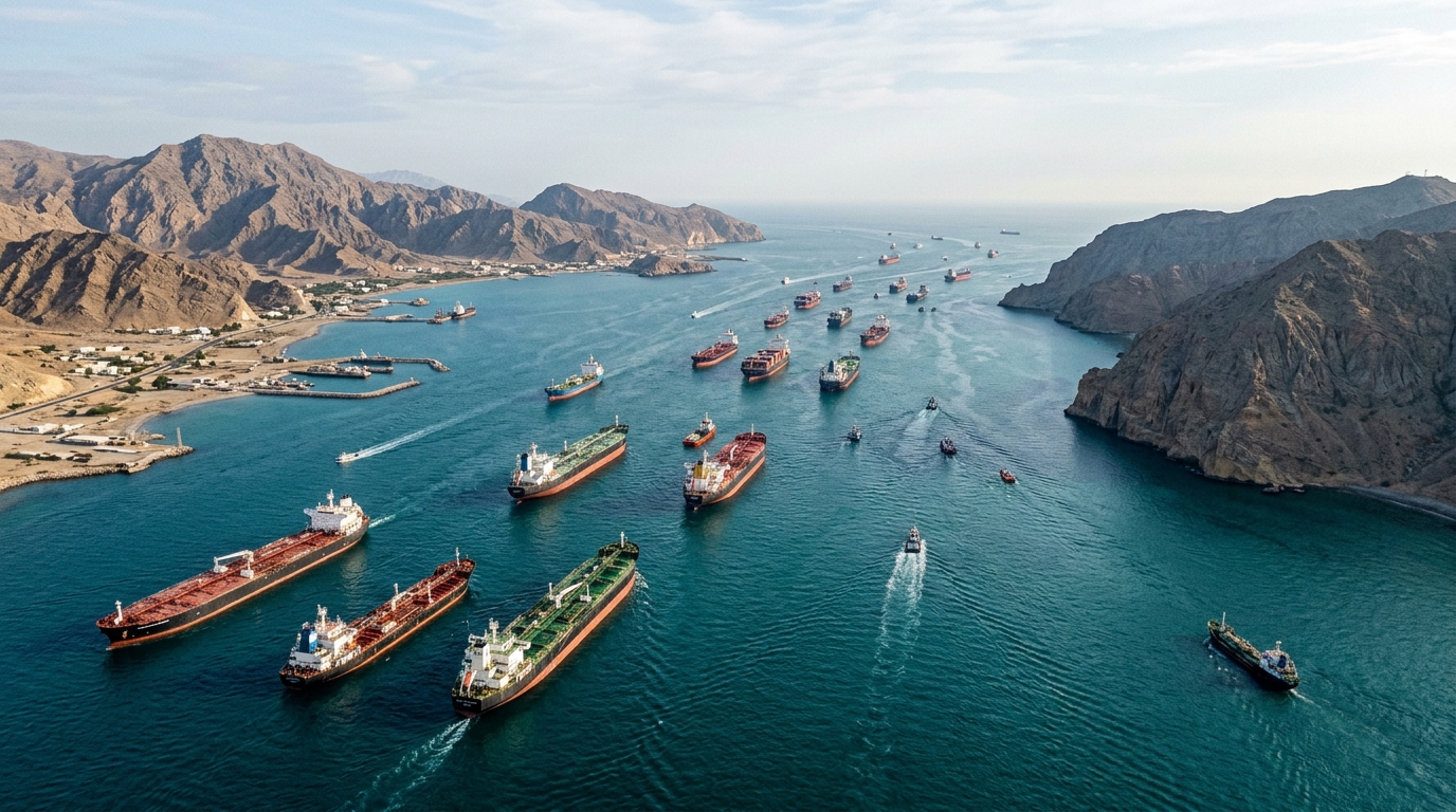 Pétroliers dans le détroit d'Hormuz