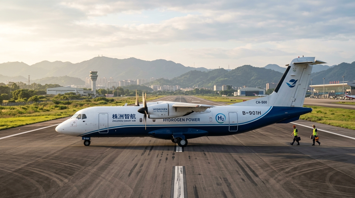 AEP100 : la Chine réussit le premier vol d&rsquo;un turbopropulseur aéronautique à hydrogène