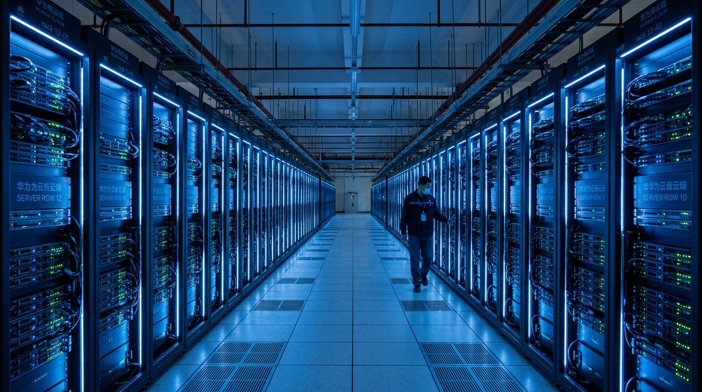 Baies de serveurs dans un data center