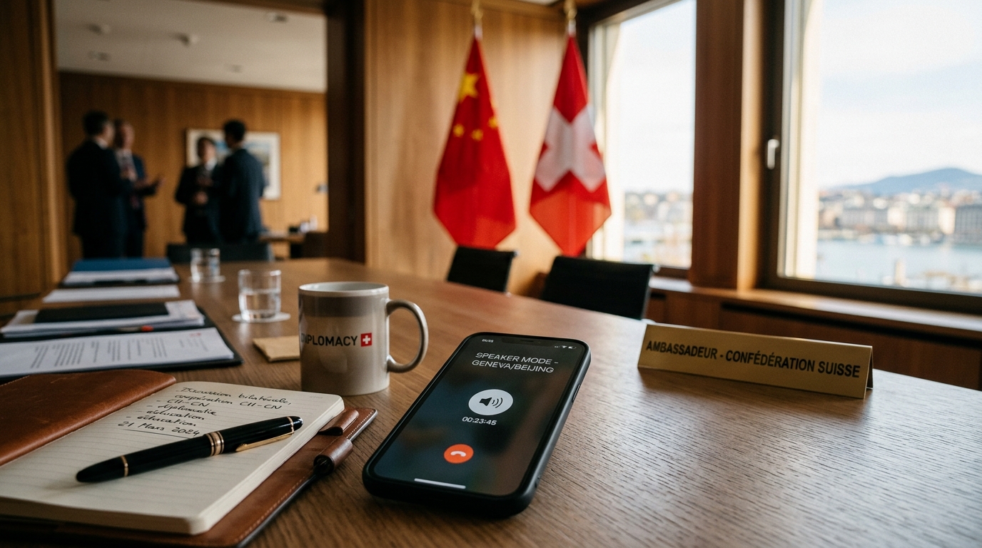 Chine-Suisse : un appel d&rsquo;envoyés spéciaux sur les tensions au Moyen-Orient