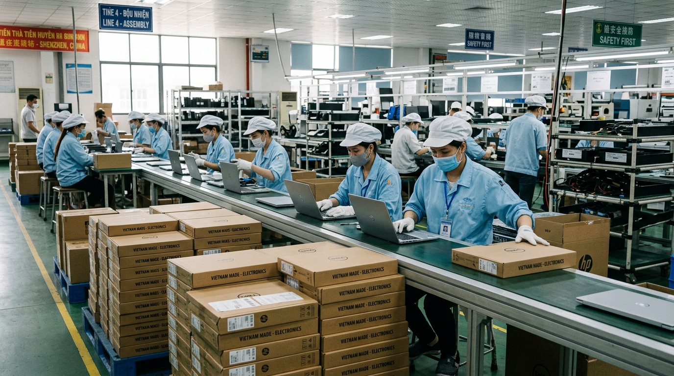 Chaîne d’assemblage électronique au Vietnam