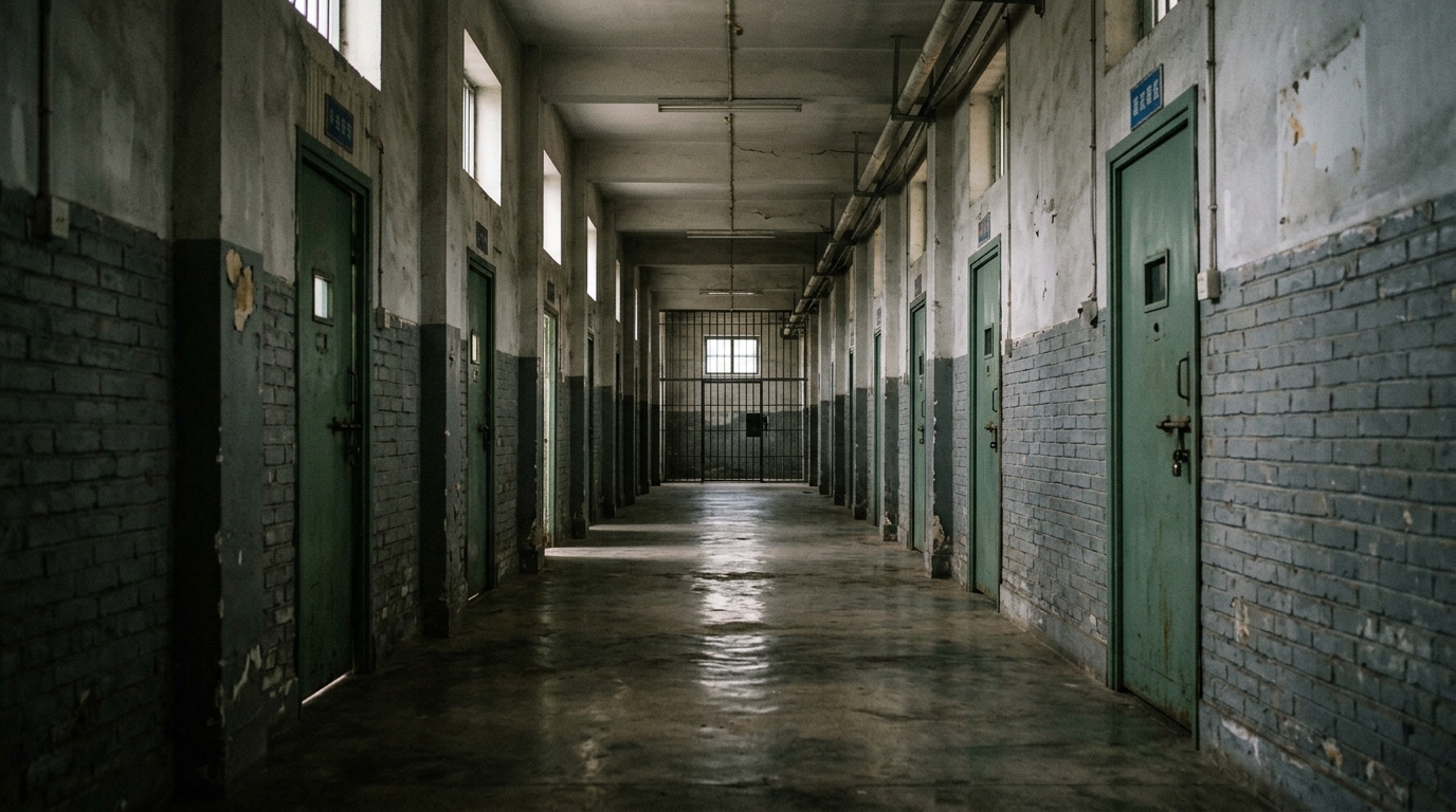 Couloir de prison en Chine