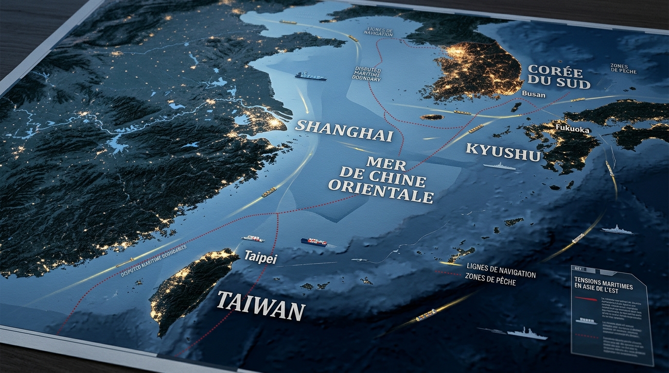 Espace maritime stratégique en Asie de l'Est