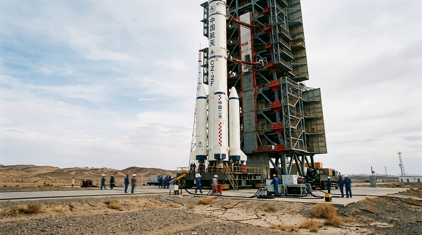 Le lanceur TL 3 sur son pas de tir