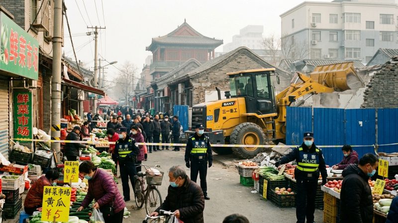 Pékin : une chargeuse percute la foule d&rsquo;un marché – ce que l&rsquo;on sait