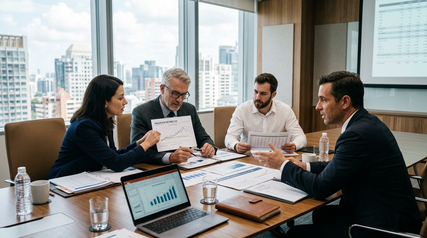 Négociation d'investisseurs autour de documents