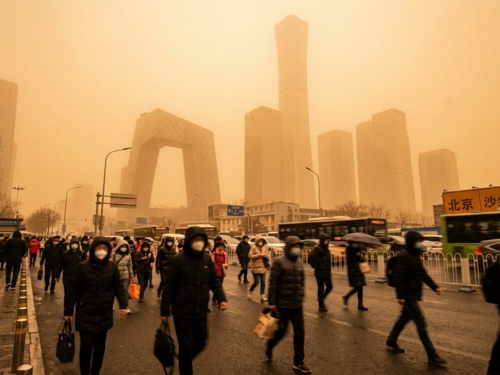 Tempête de sable à Pékin : la Mongolie du Sud, source majeure des poussières
