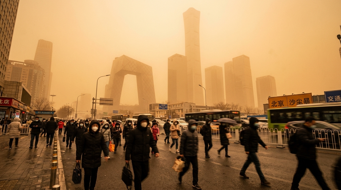Tempête de sable à Pékin : la Mongolie du Sud, source majeure des poussières