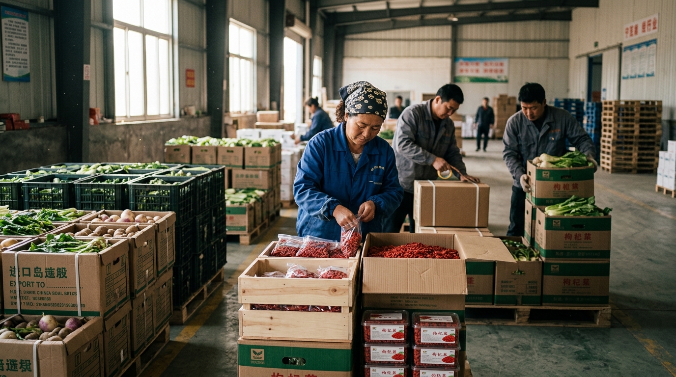 Produits agricoles du Ningxia prêts à l’exportation