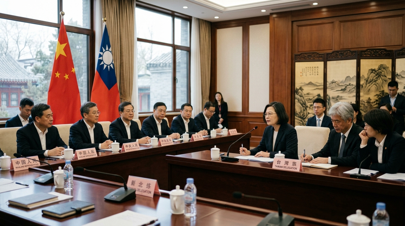 Réunion formelle à Pékin entre délégations chinoise et taïwanaise