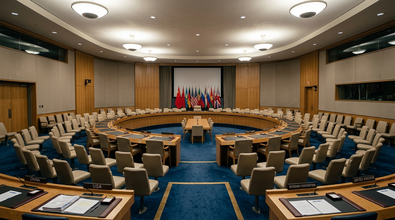 Salle du Conseil de sécurité de l'ONU