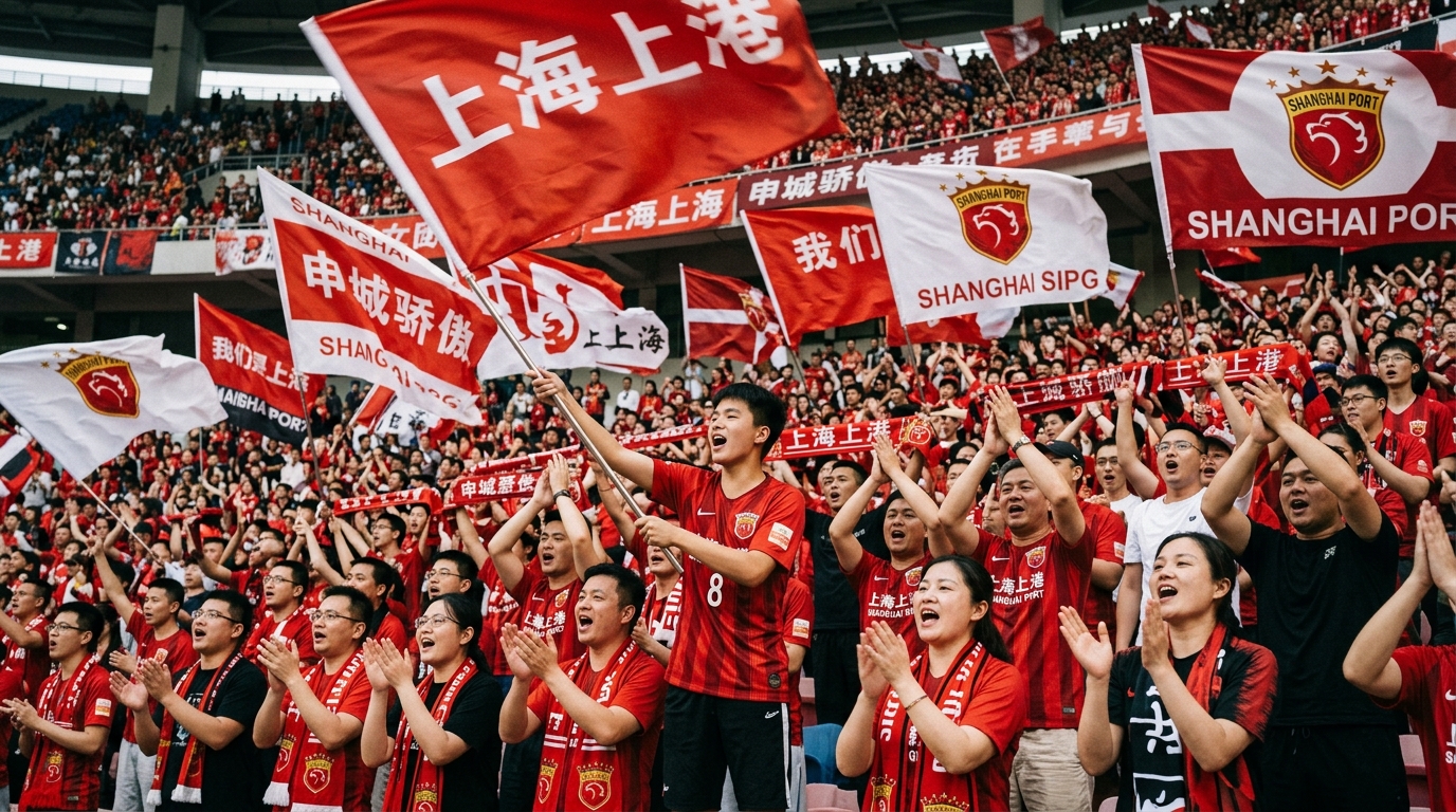 Supporters de Shanghai en liesse