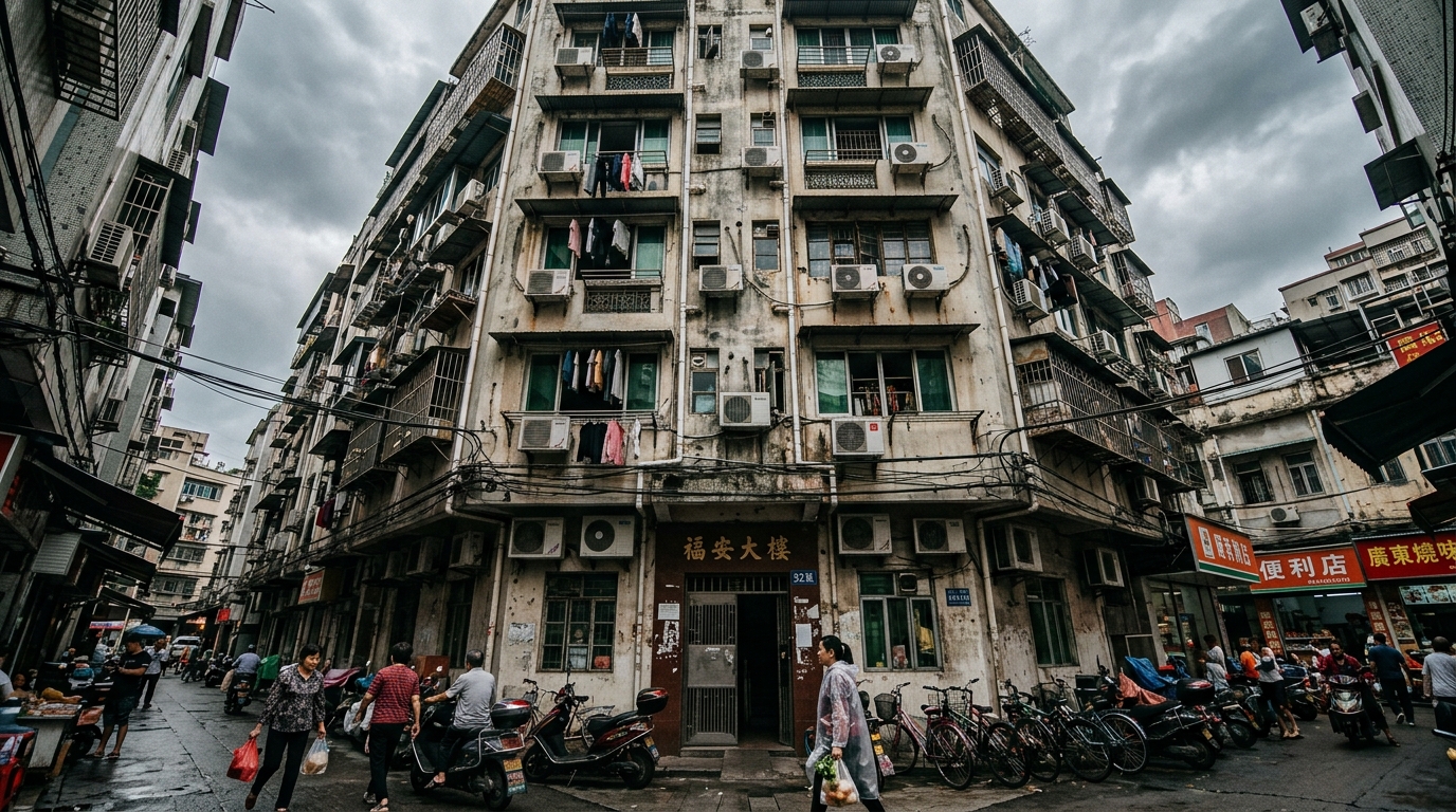 Chine : une femme échappe de justesse à un climatiseur en chute libre à Guangdong