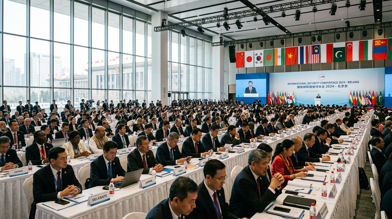 Conférence internationale de sécurité en Asie avec délégations nationales