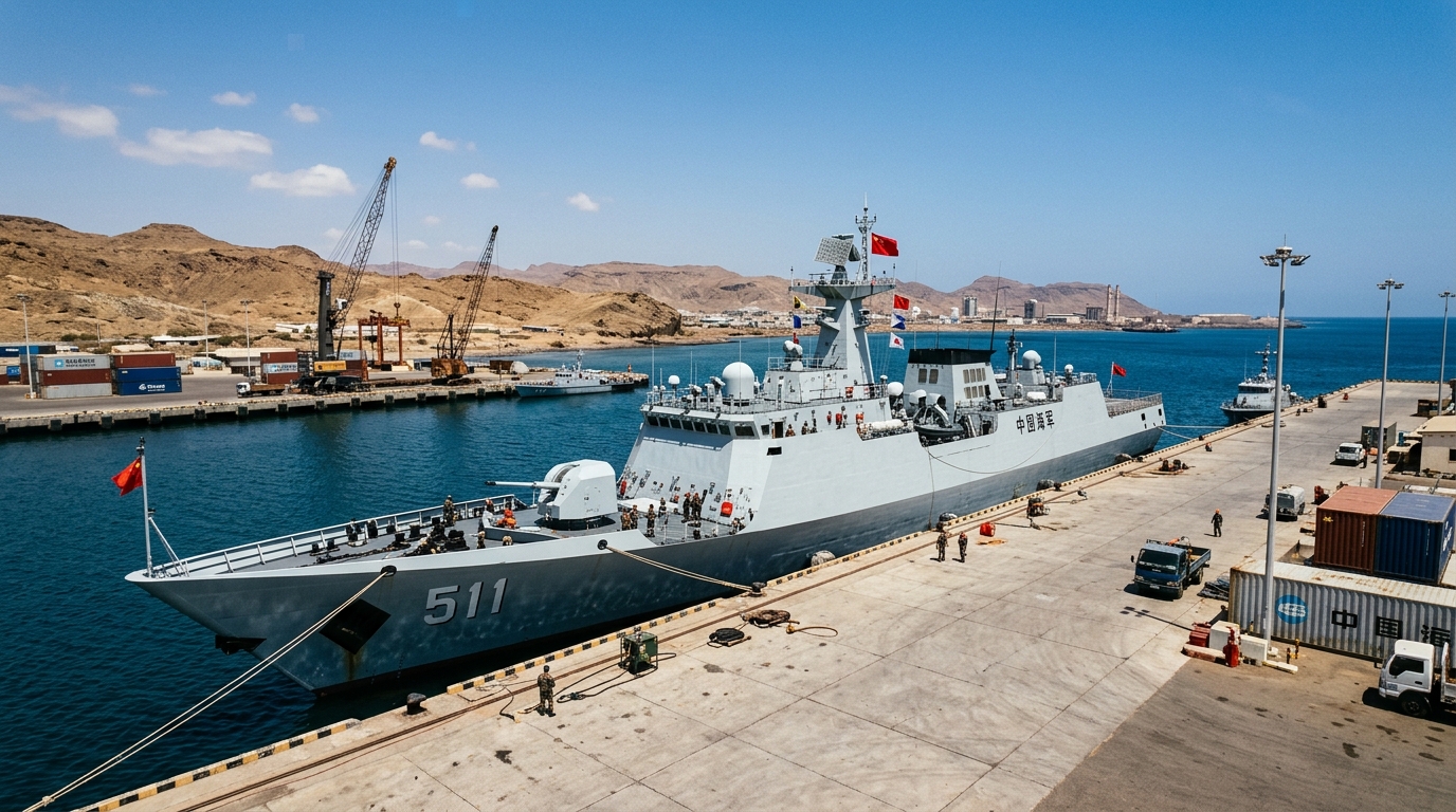 Navire de patrouille à Djibouti
