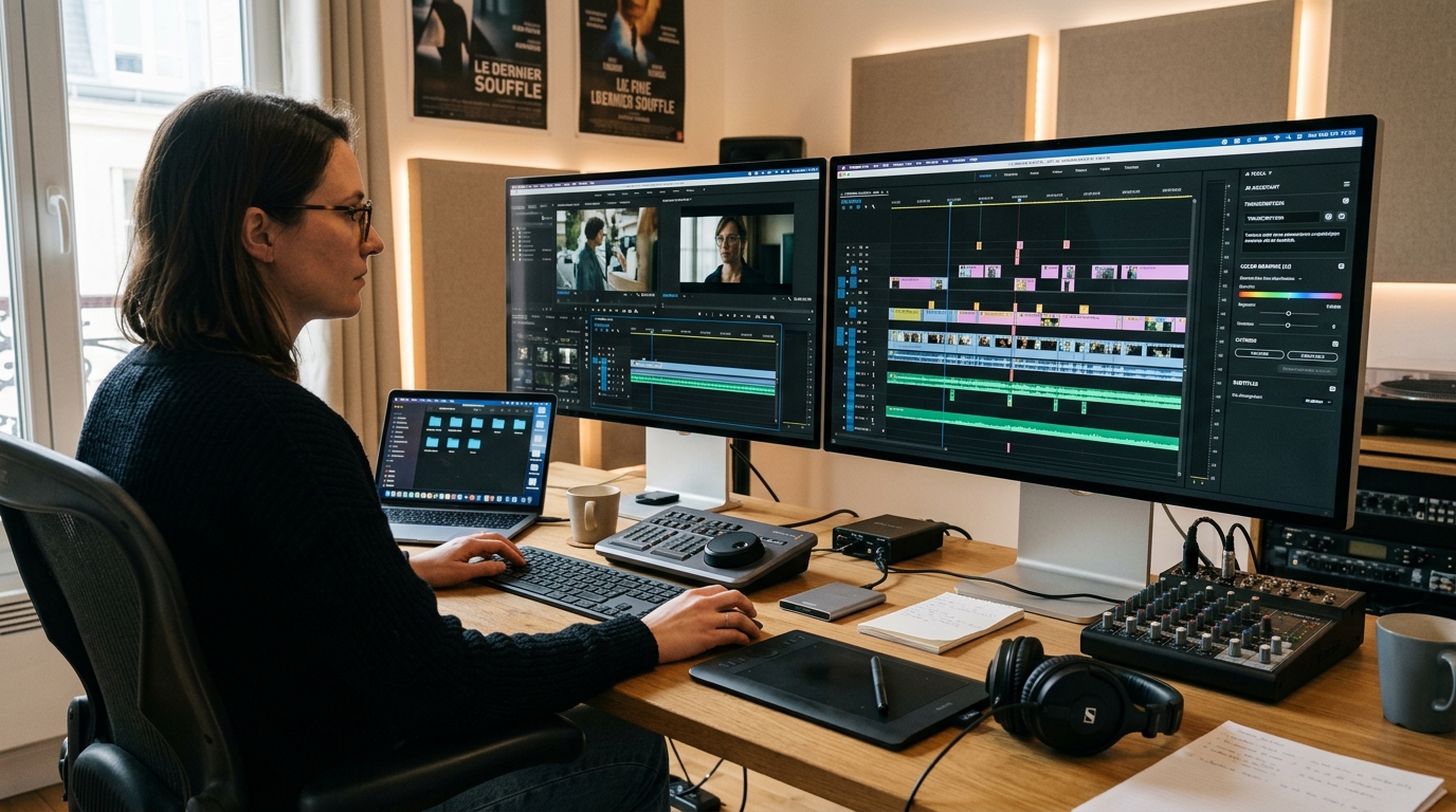 Postproduction film avec outils d’IA à l’écran