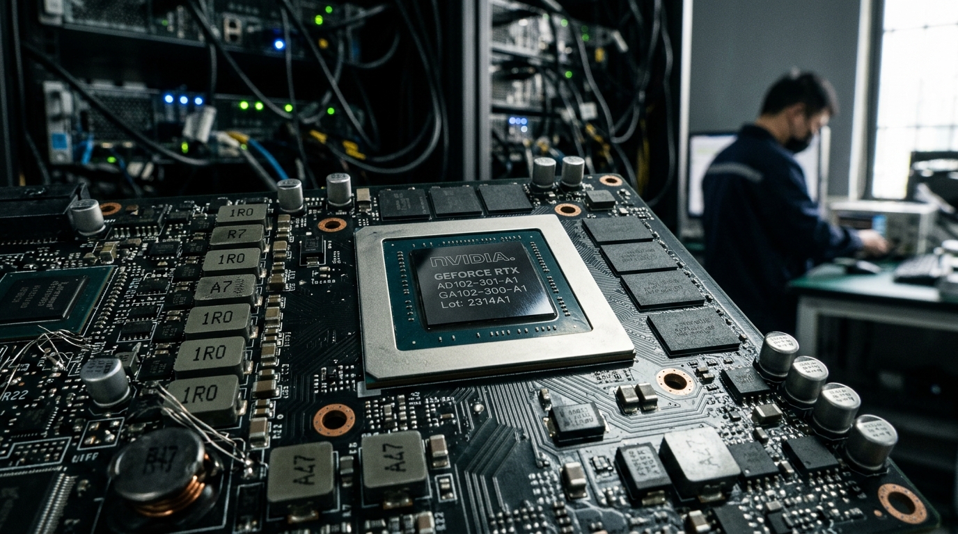 Puces GPU sur un circuit imprimé