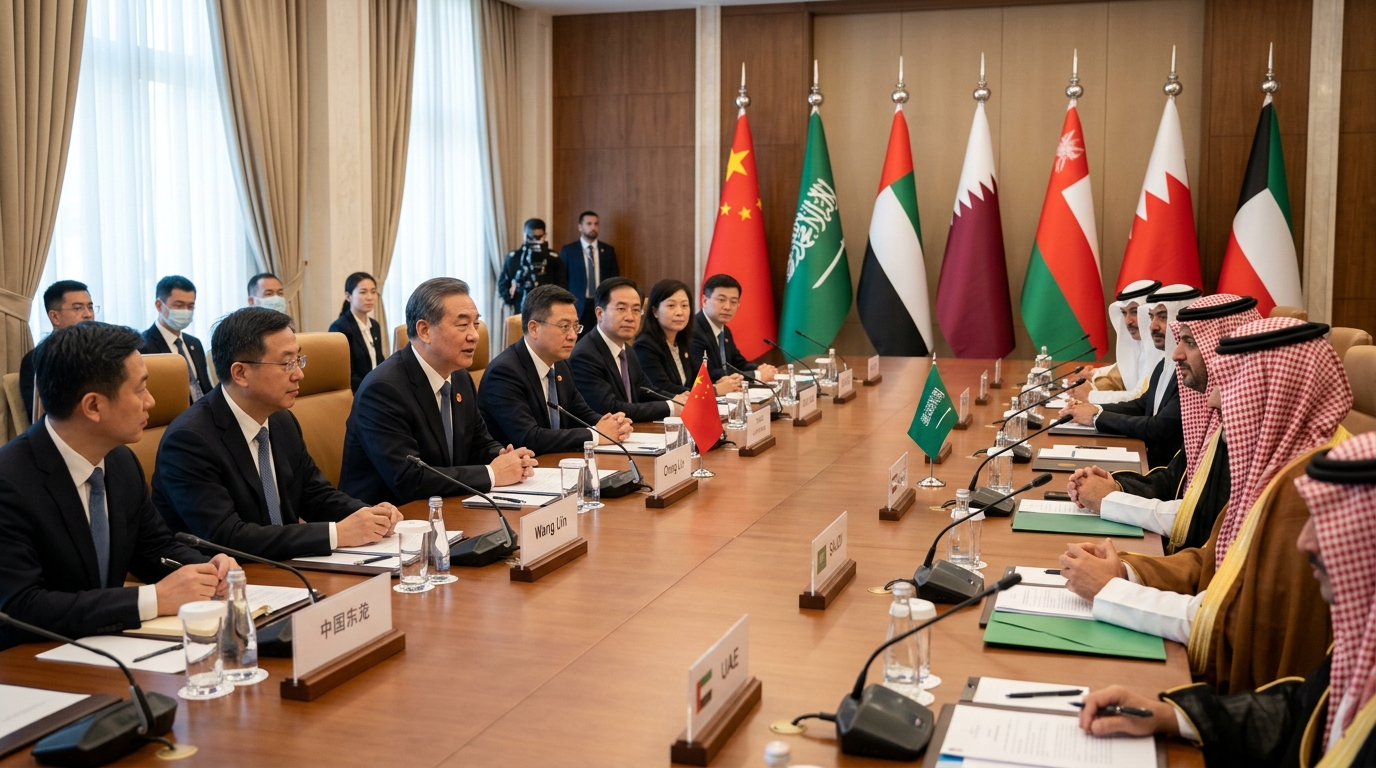 Rencontre diplomatique entre responsables chinois et du Golfe