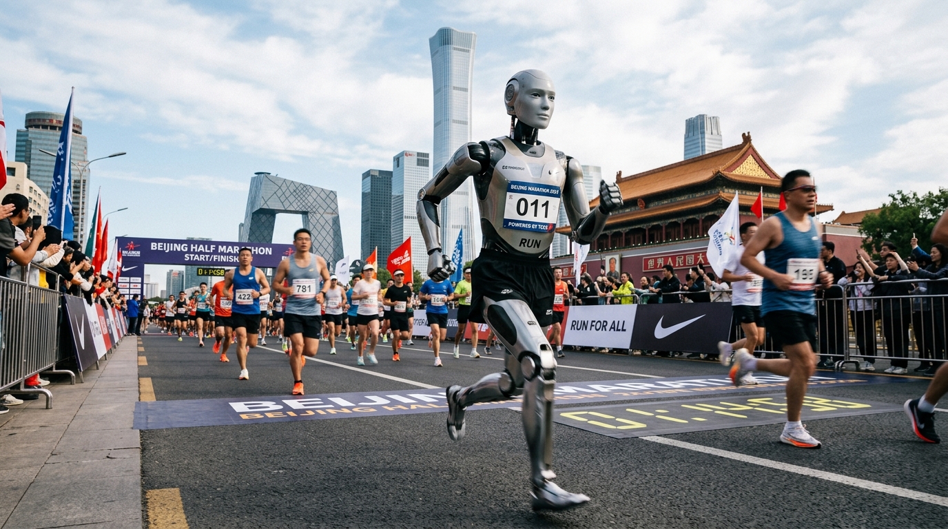 Un robot chinois boucle un semi-marathon en 50 minutes : les humanoïdes passent la vitesse supérieure
