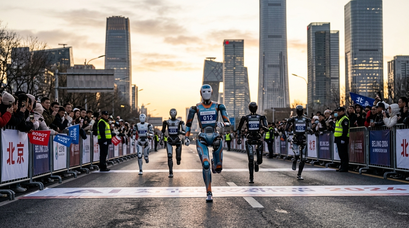 Robots humanoïdes à Pékin : un semi-marathon qui marque un basculement technologique