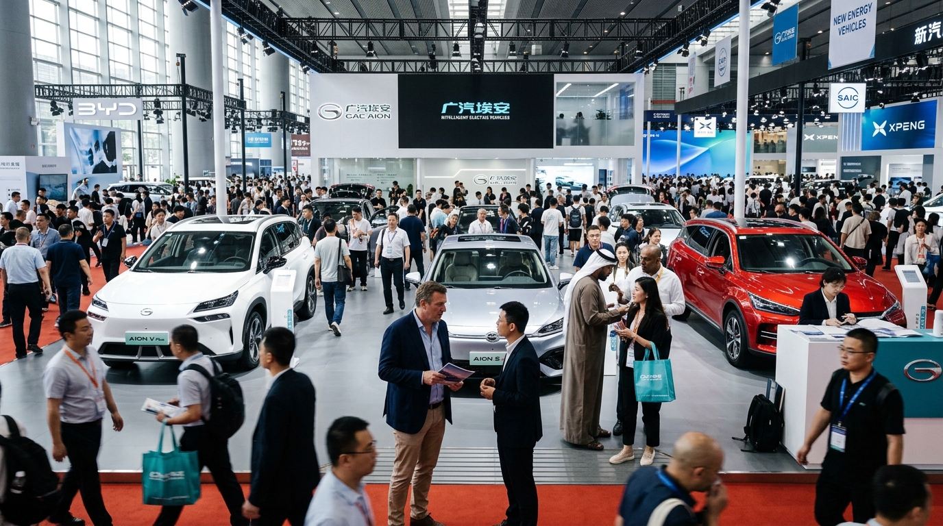 Stands de véhicules électriques à la Canton Fair