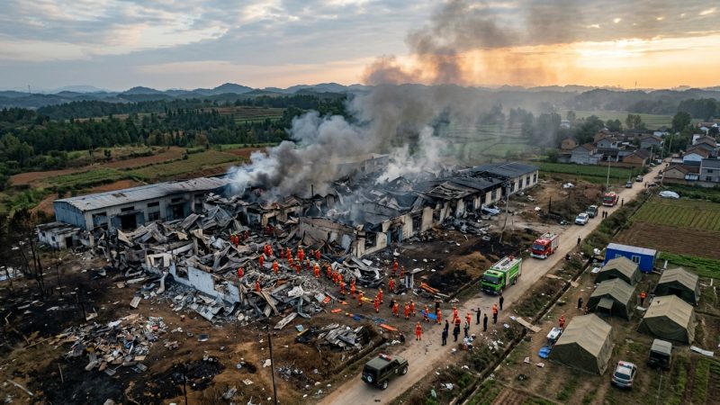 Explosion dans une usine de feux d&rsquo;artifice à Liuyang : 37 morts et un secteur sous haute surveillance