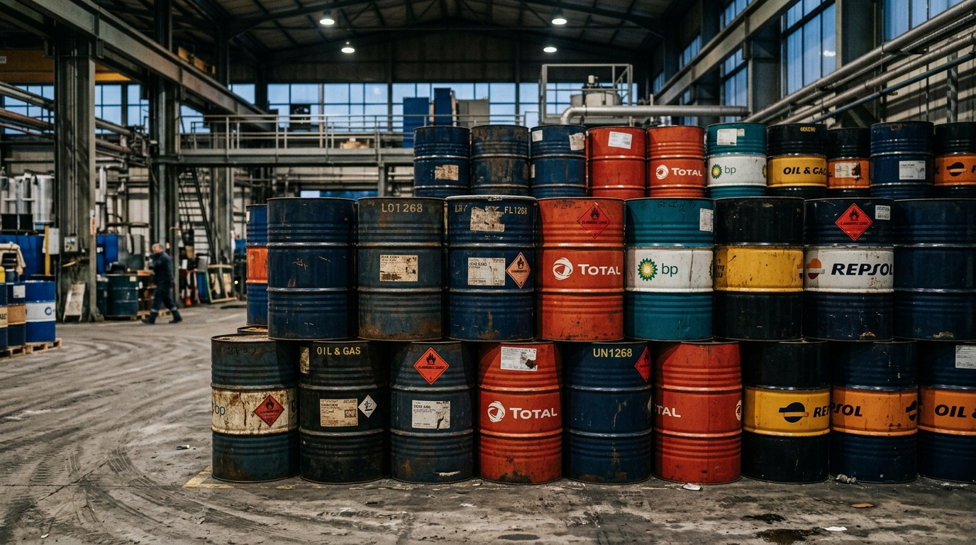 Barils de pétrole dans une réserve stratégique