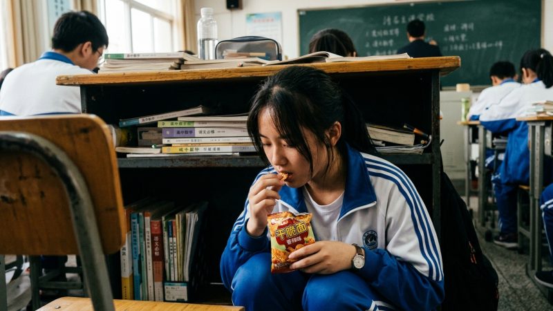 En Chine, manger en cachette en cours est devenu un vrai jeu viral