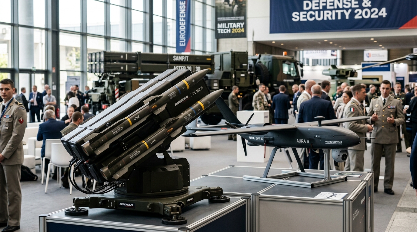Équipements militaires américains incluant missiles et drones