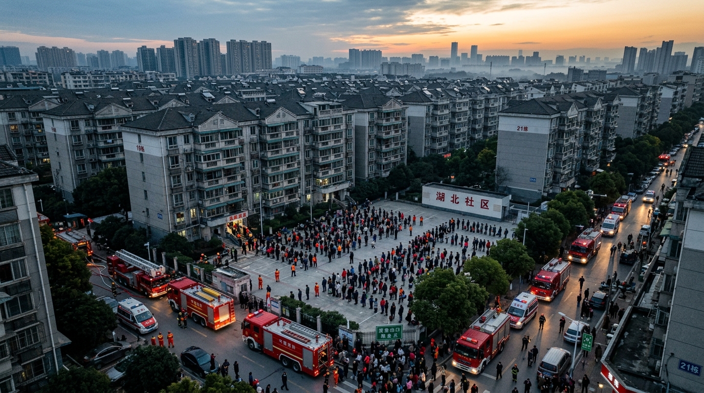 Évacuation de résidents après le séisme de Liuzhou au Guangxi