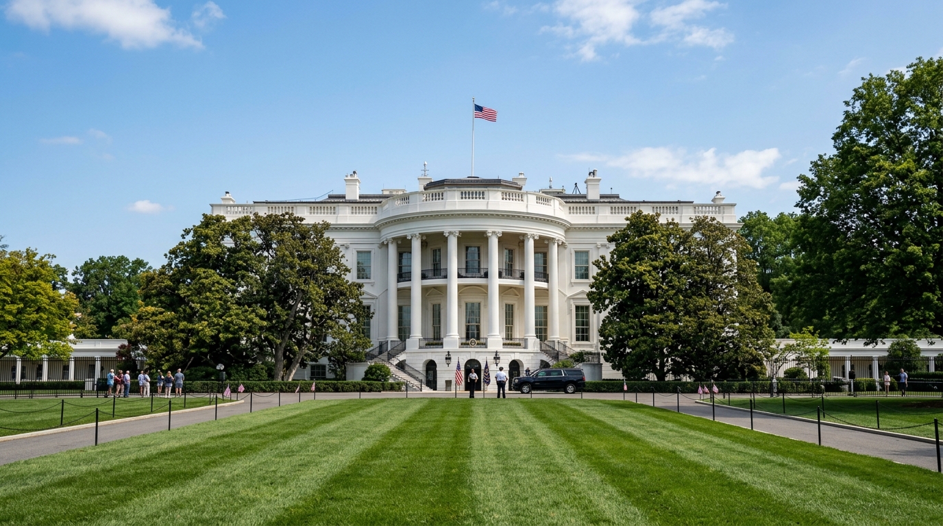 Façade de la Maison Blanche à Washington