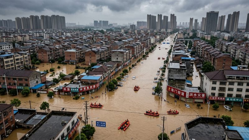Inondations en Chine centrale : 22 morts et 20 disparus après des pluies torrentielles