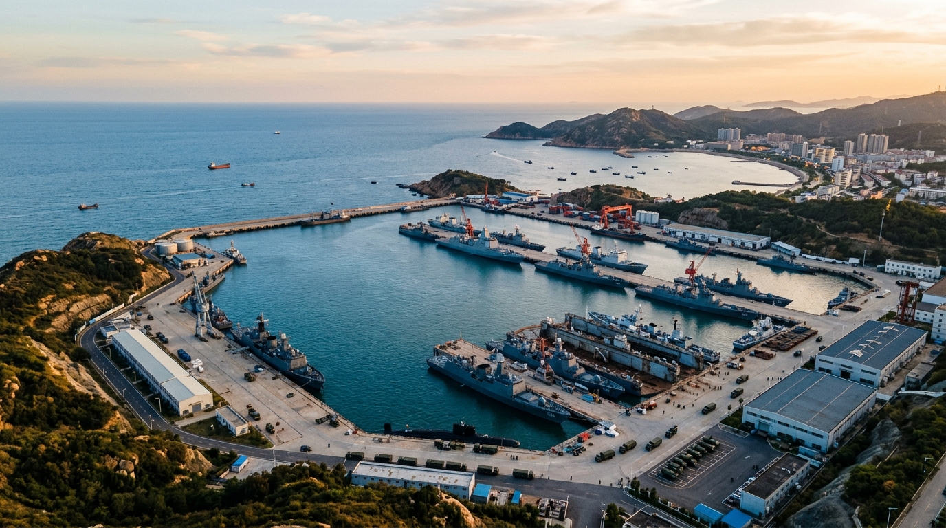 Littoral chinois vu du ciel