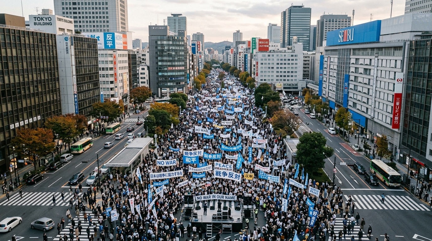 Manifestation anti-guerre au Japon