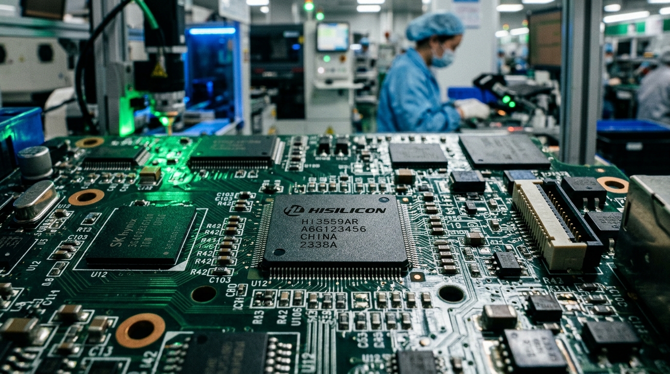 Puces semi-conductrices sur un circuit imprimé