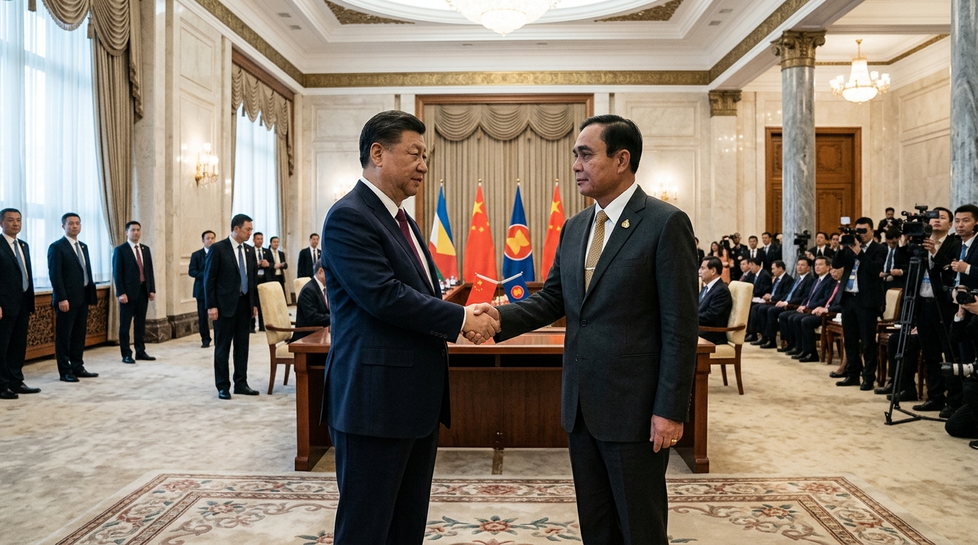 Rencontre diplomatique entre dirigeants asiatiques