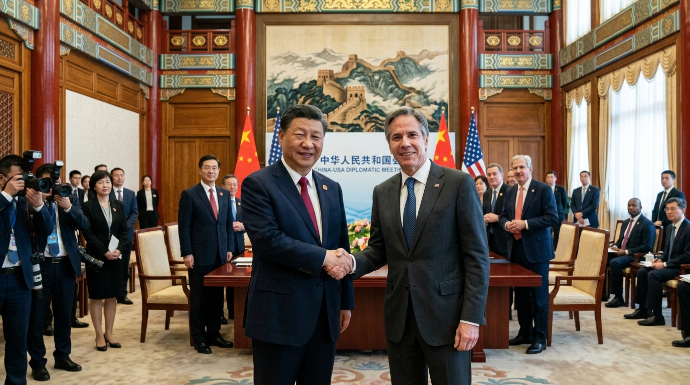 Rencontre diplomatique entre la Chine et les USA à Pékin