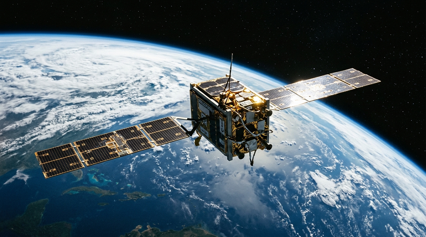 Satellite en orbite basse au-dessus de la Terre