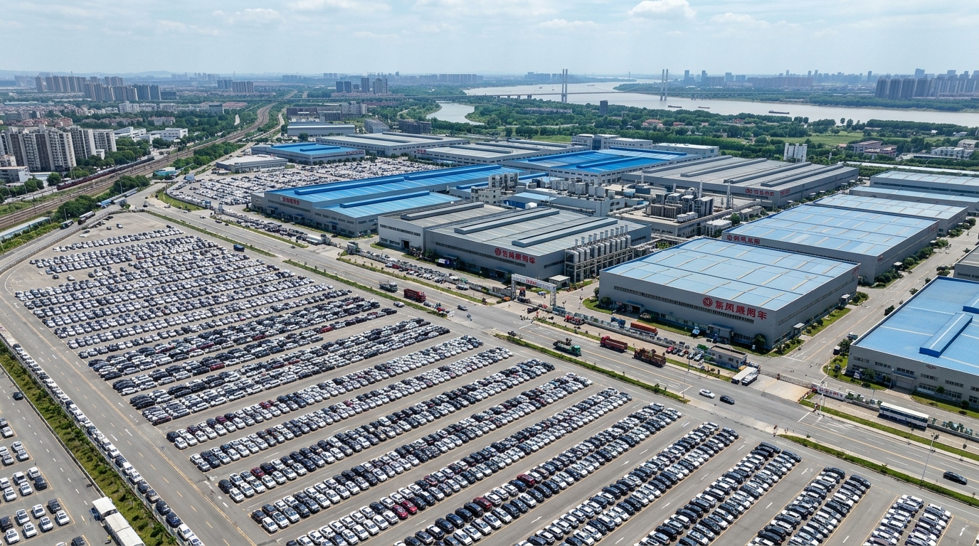 Usine automobile Dongfeng à Wuhan en Chine