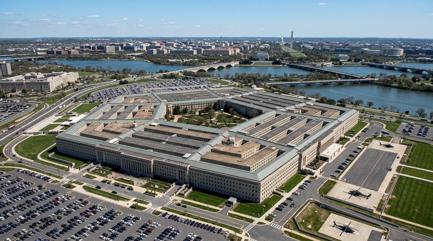 Vue aérienne du Pentagone à Washington