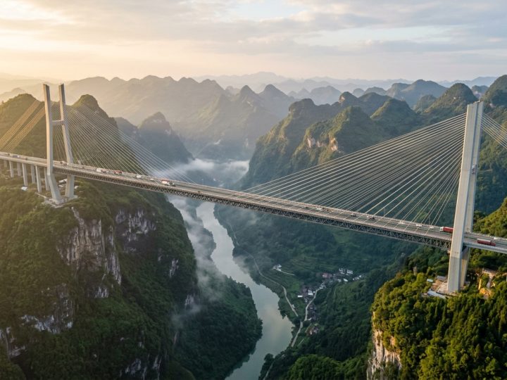 Le plus haut pont du monde transforme une région rurale chinoise isolée