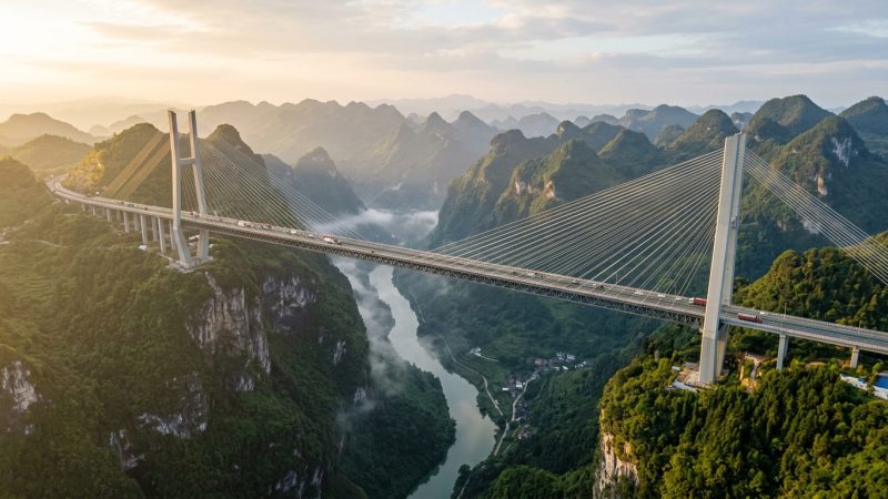 Le plus haut pont du monde transforme une région rurale chinoise isolée