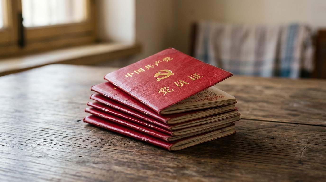 Carnets de membre du Parti communiste chinois