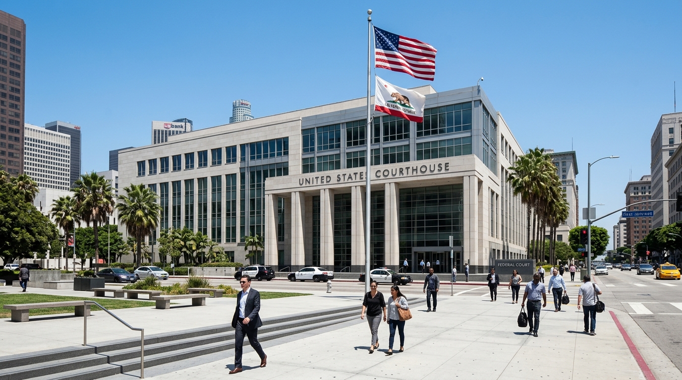 Palais de justice fédéral en Californie