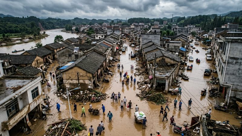 Inondations meurtrières au Guangxi : la boue et les débris envahissent Gantang