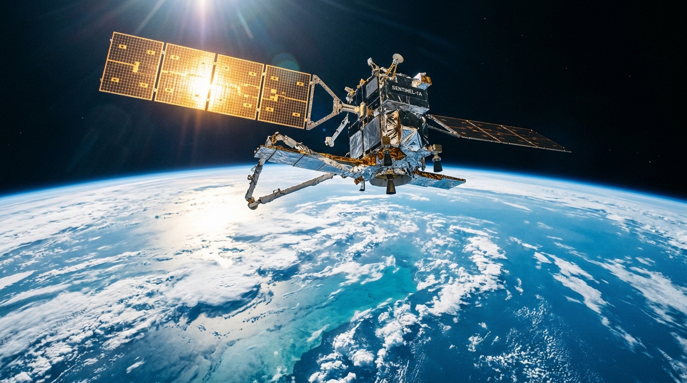 Satellite en orbite basse au-dessus de la Terre