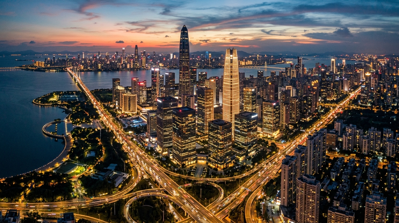 Skyline de Shenzhen, hub technologique chinois